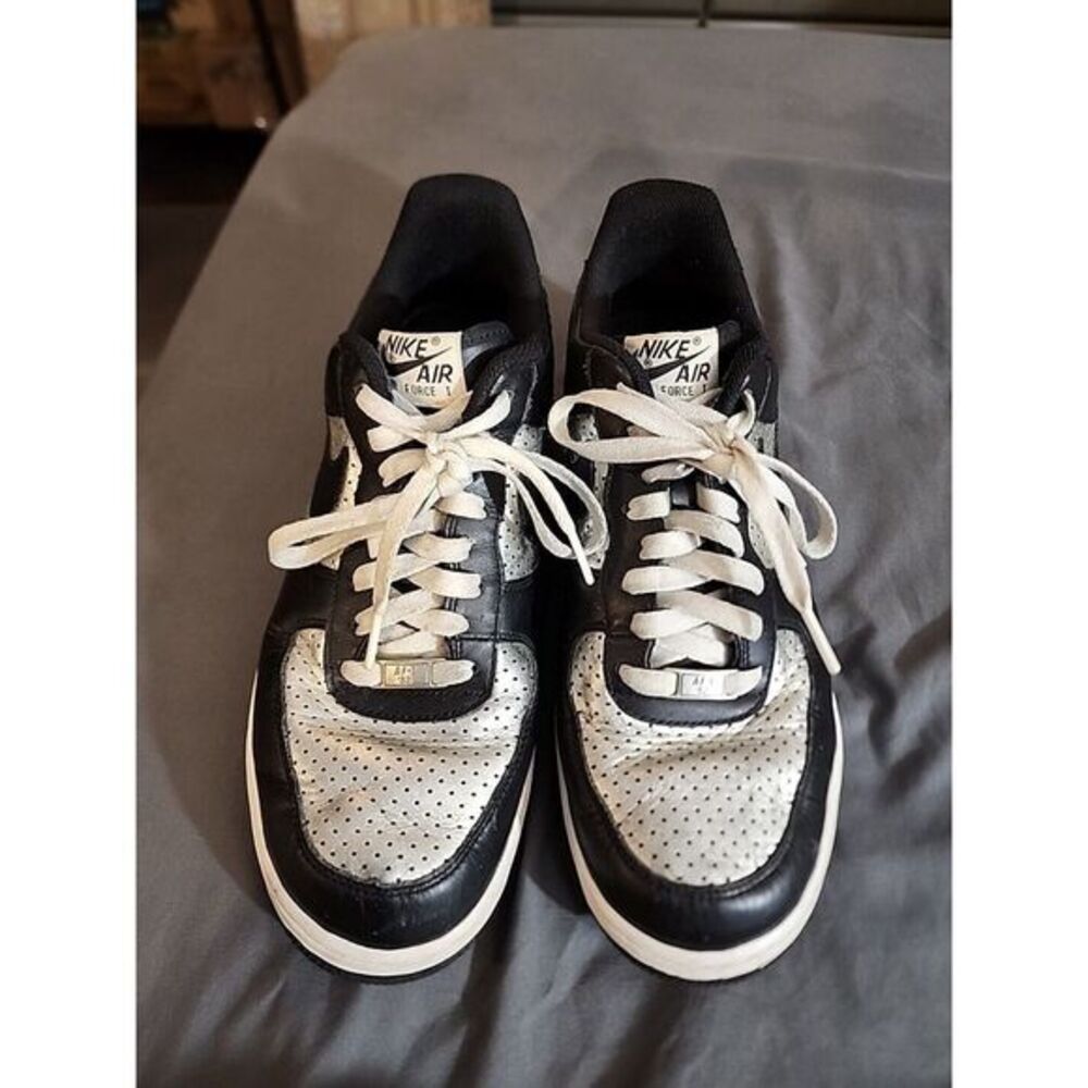 Nike‎ Air Force 1 09 Low Sneakers Mens 10.5  Metallic Silver Black 315122-008